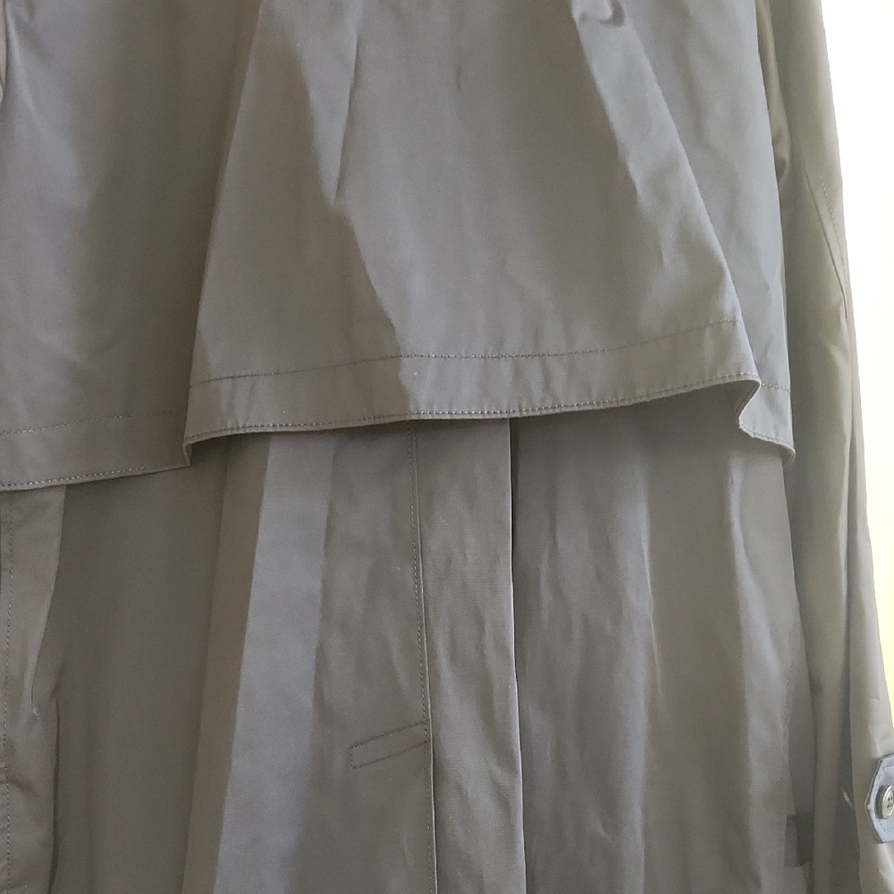 Coach Blue Trench Coat Classic Style - Picture 8 of 13